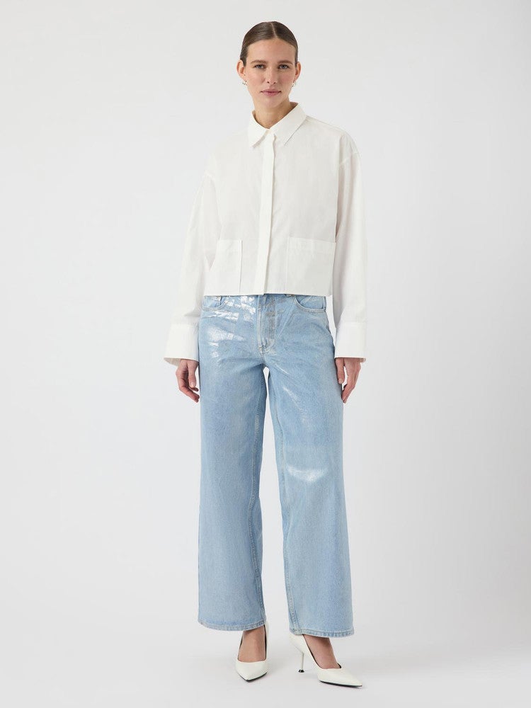 YASLEE LS SHORT SHIRT S. NOOS Wit 1 YASLEE LS SHORT SHIRT S. NOOS Wit 1