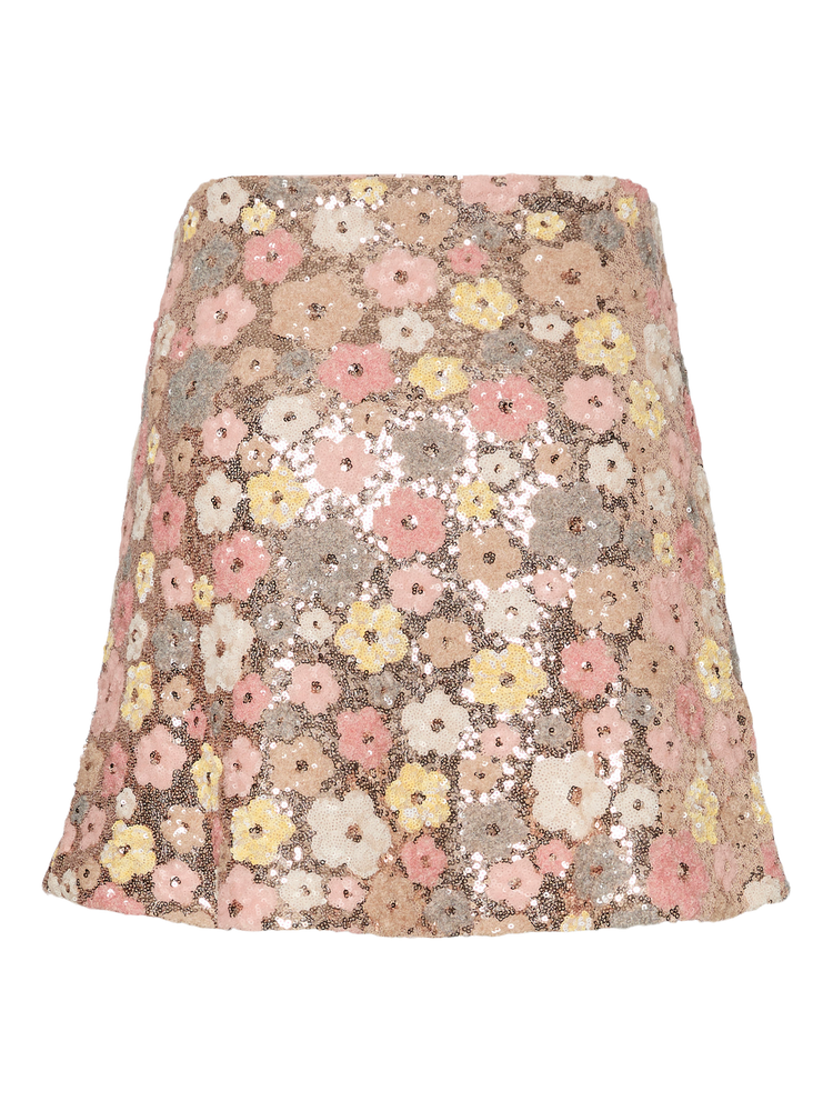 YASLALEA HW SEQUIN SKIRT Goud YASLALEA HW SEQUIN SKIRT Goud