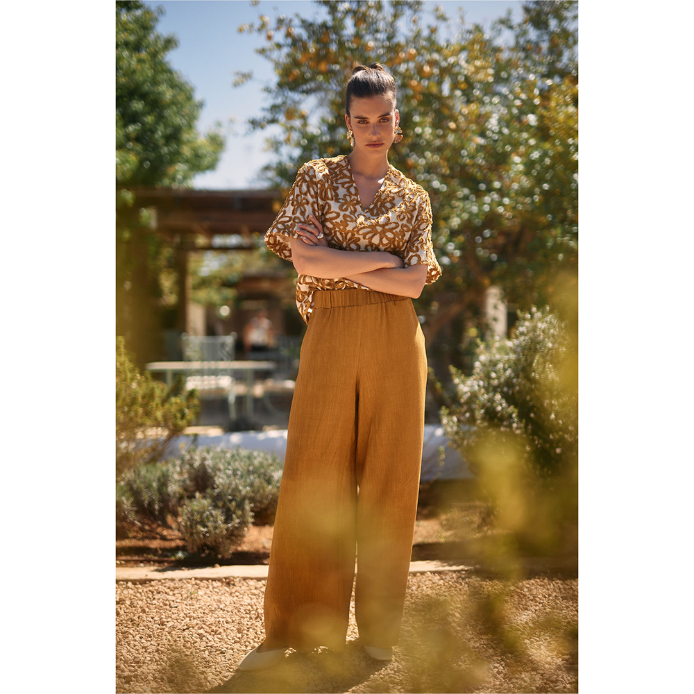 Grace linen look trousers Goud Grace linen look trousers Goud