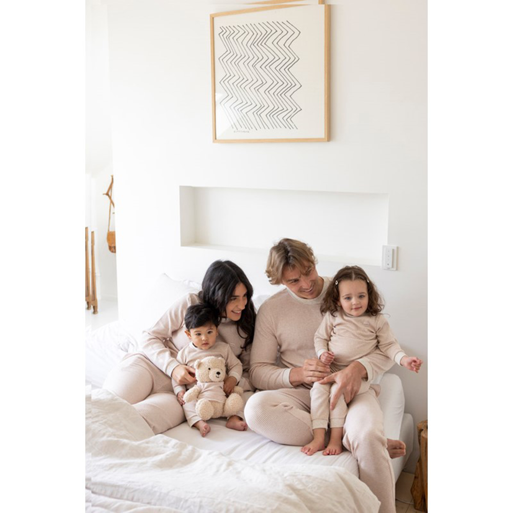 Wafelpyjama Family Edition Beige Wafelpyjama Family Edition Beige