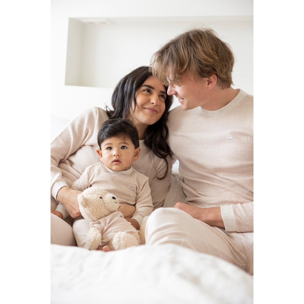 Wafelpyjama Family Edition Beige Wafelpyjama Family Edition Beige