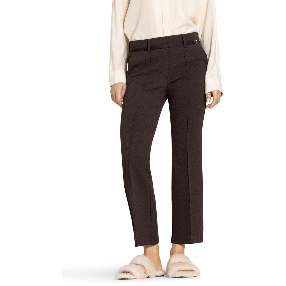 Francoise Cropped Pantalon Bruin 1 Francoise Cropped Pantalon Bruin 1