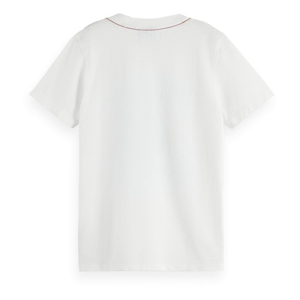 Regular-fit washed artwork t-shirt Globe Off White Regular-fit washed artwork t-shirt Globe Off White