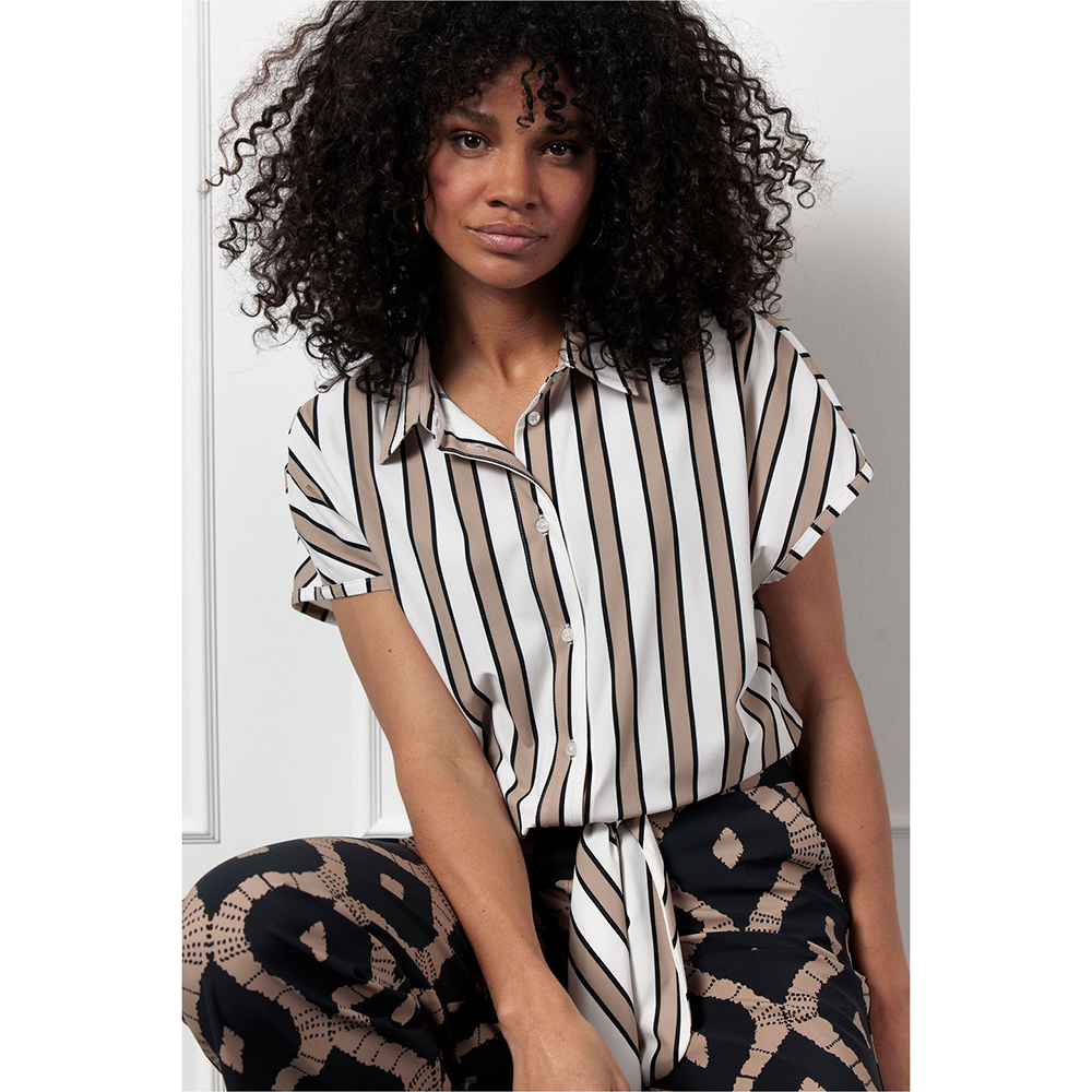 Lena stripe blouse Beige Lena stripe blouse Beige