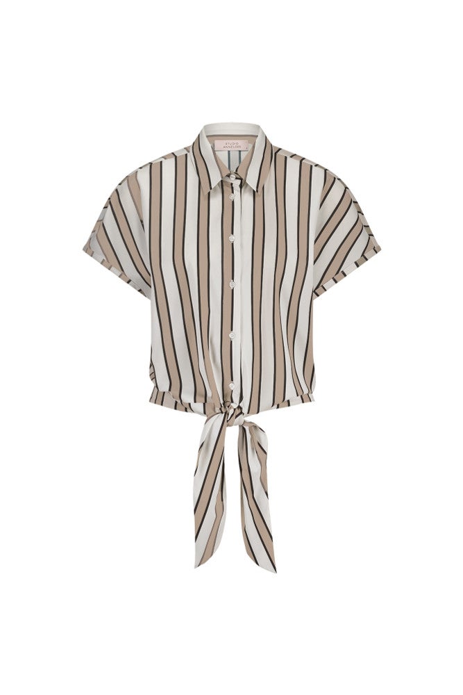 Lena stripe blouse Beige Lena stripe blouse Beige