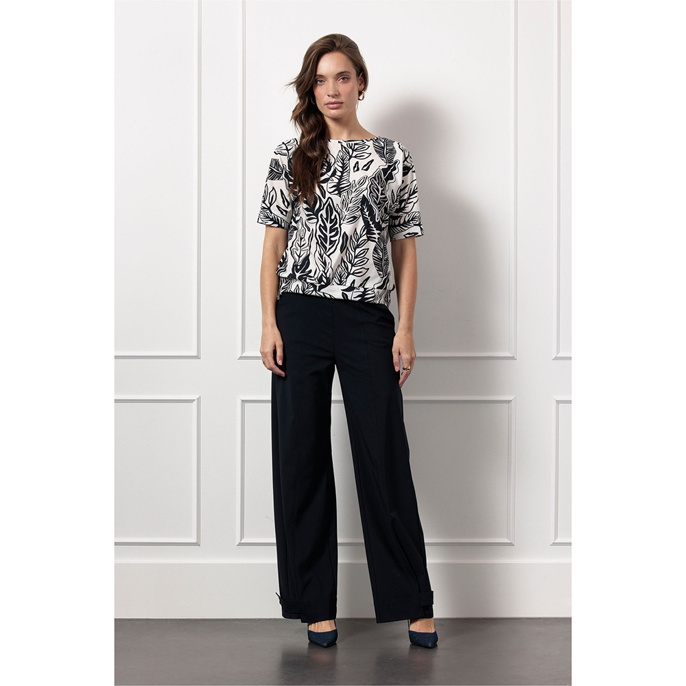 Mechi 2 way leaves top Blauw Mechi 2 way leaves top Blauw