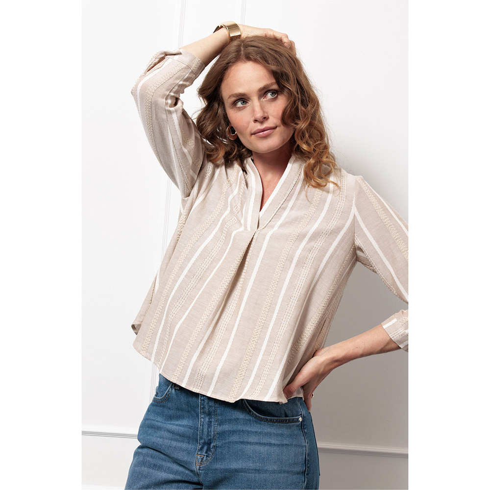 Lieve gold stripe top Beige Lieve gold stripe top Beige