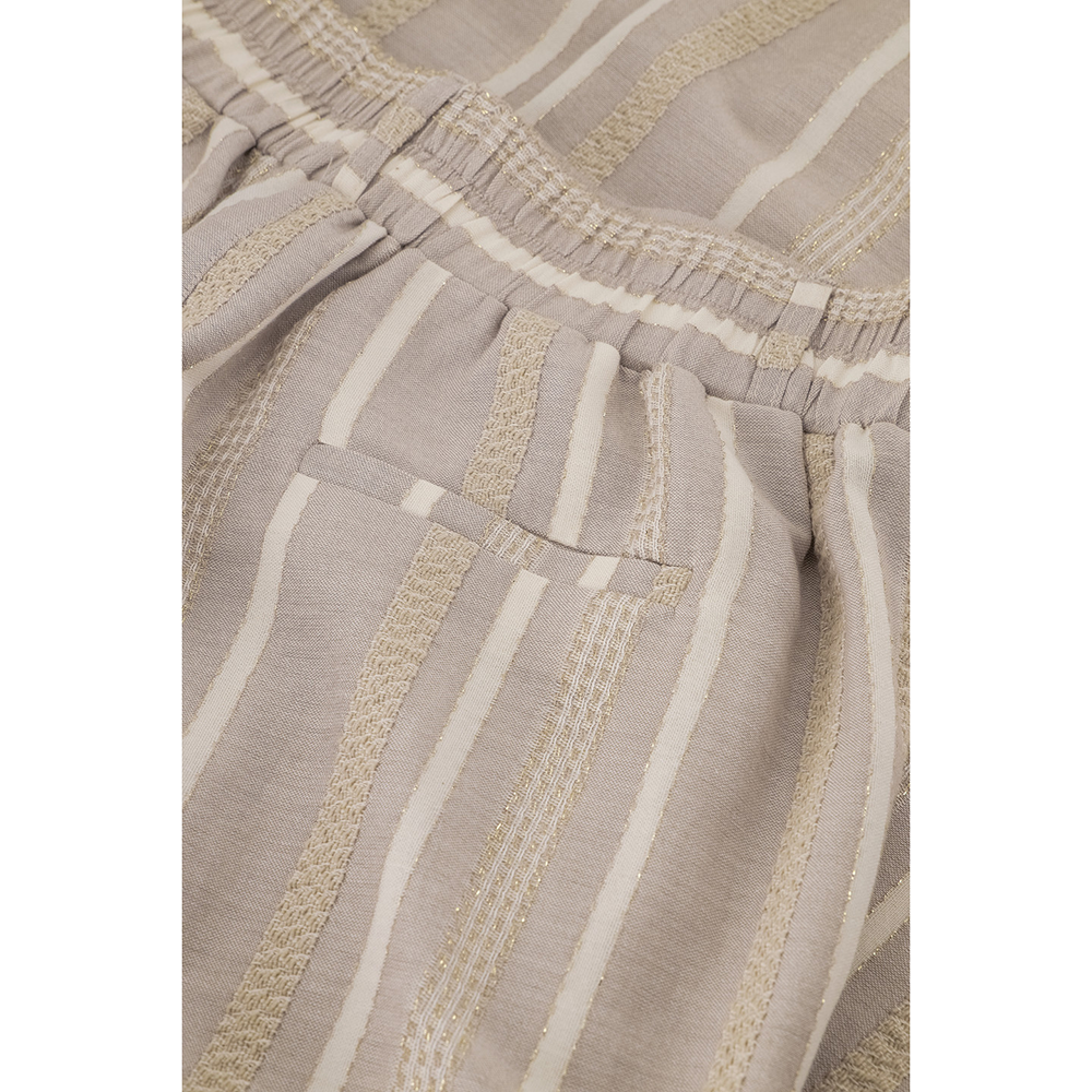Fardeau gold stripe trousers Beige Fardeau gold stripe trousers Beige