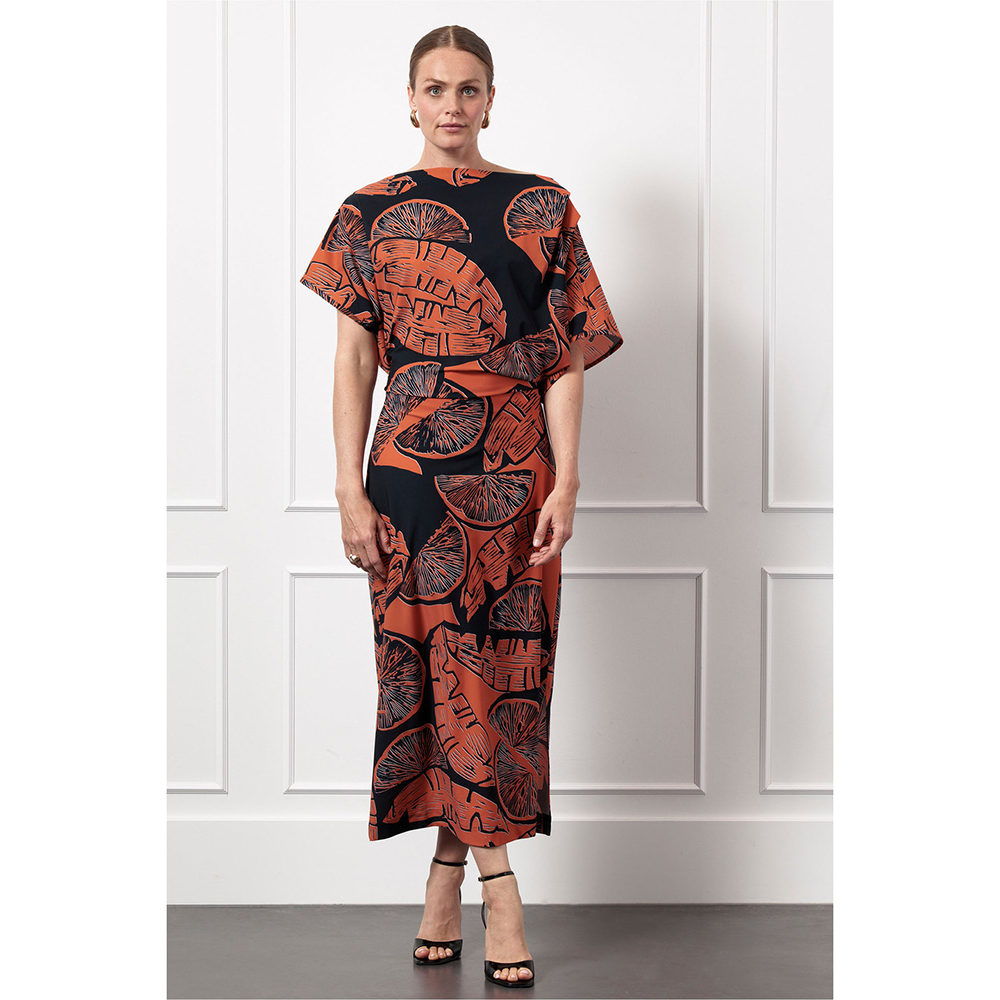 Ineke orange dress Oranje Ineke orange dress Oranje