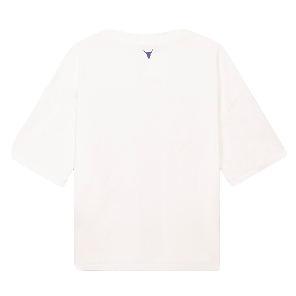 Ladies Knitted The Label Wide T-shirt Off White Ladies Knitted The Label Wide T-shirt Off White