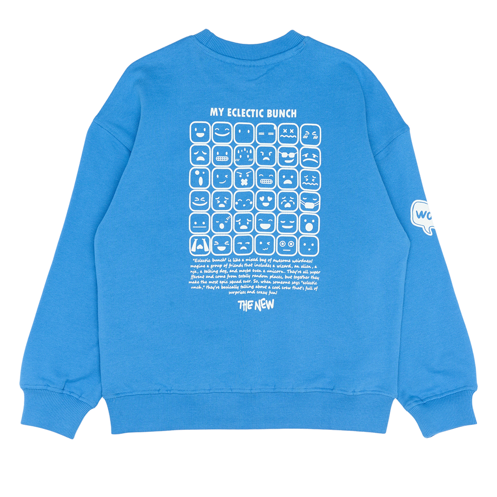 Pelle Sweatshirt Backprint Blauw Pelle Sweatshirt Backprint Blauw