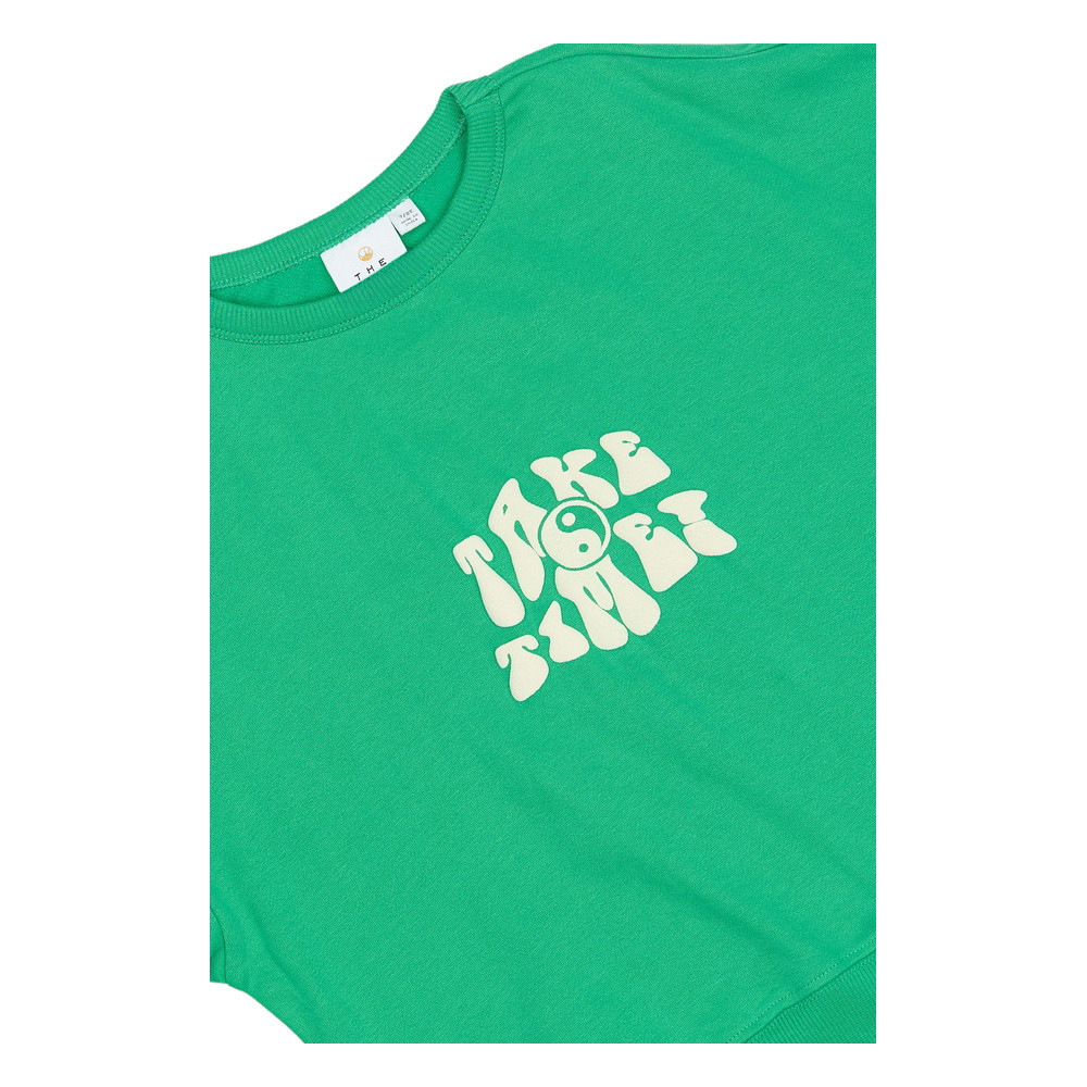 Phyliss Sweatshirt Backprint Groen Phyliss Sweatshirt Backprint Groen