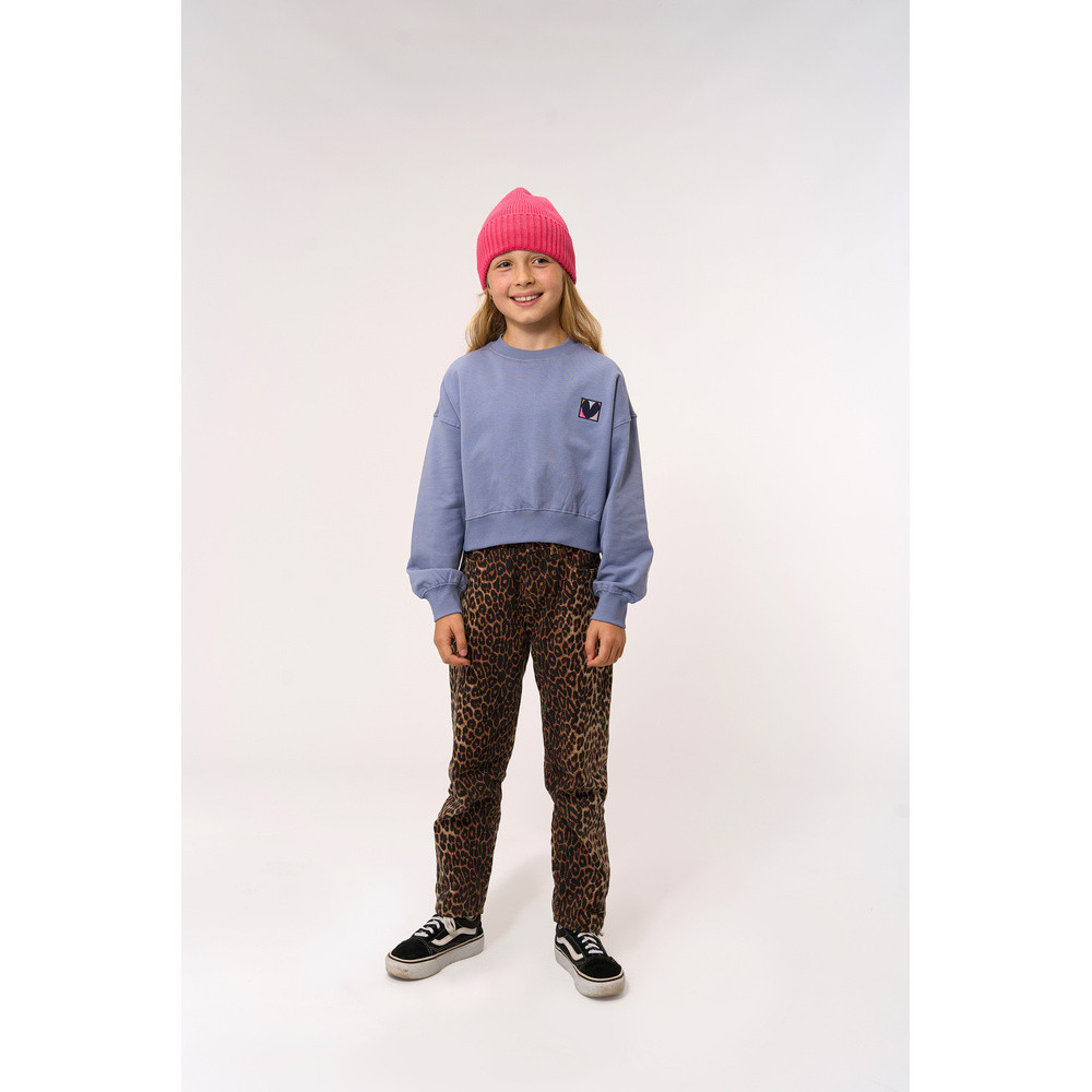 Petria Short Sweatshirt Licht Blauw Petria Short Sweatshirt Licht Blauw