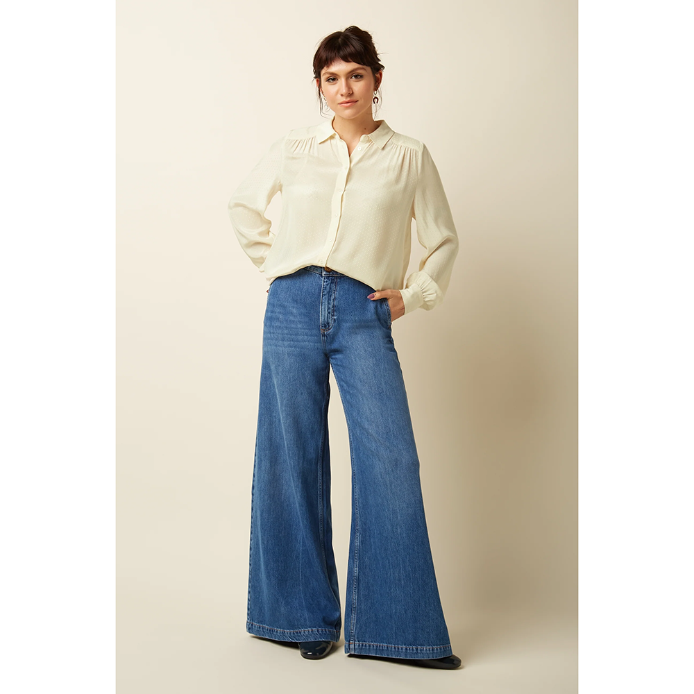 Peppa Pants Regular Stone Denim Blauw Peppa Pants Regular Stone Denim Blauw