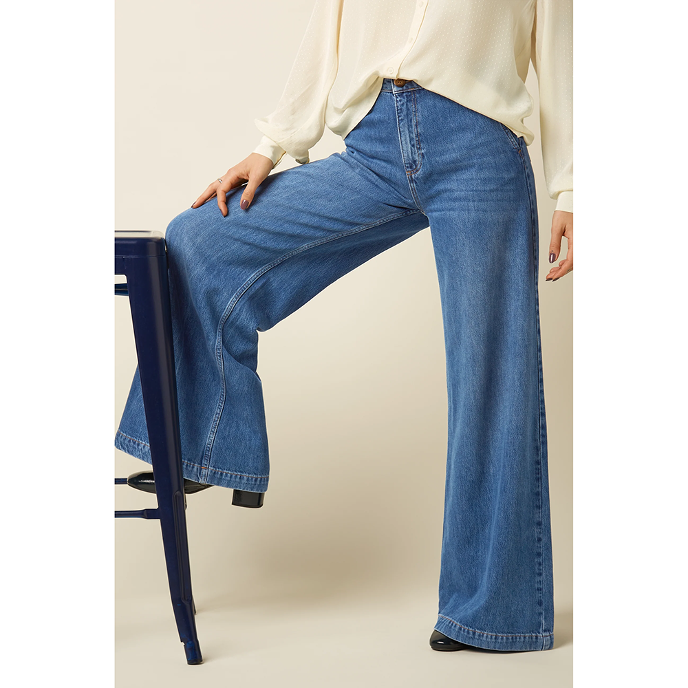 Peppa Pants Regular Stone Denim Blauw Peppa Pants Regular Stone Denim Blauw