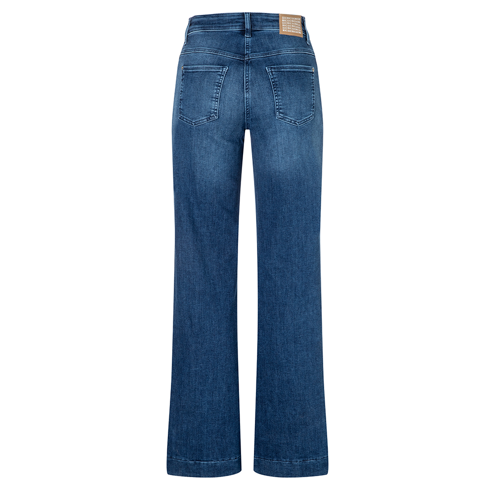Wide Double Galon Jeans Blauw Wide Double Galon Jeans Blauw