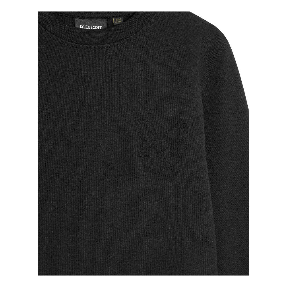 Embossed Eagle Crew Neck Zwart 1 Embossed Eagle Crew Neck Zwart 1