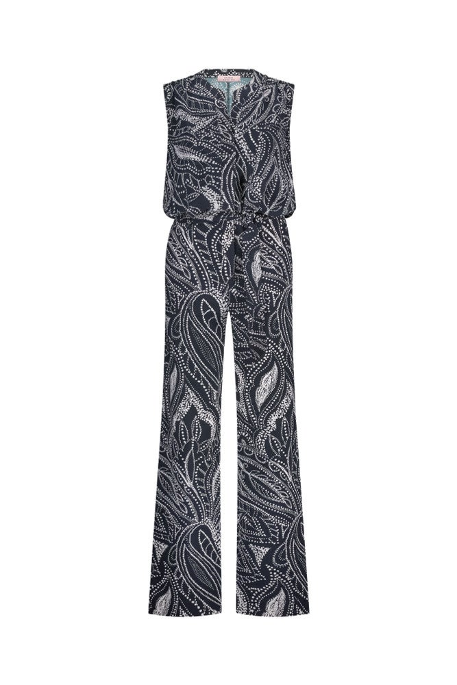 Ellis Summer Dot Jumpsuit Donker Blauw Ellis Summer Dot Jumpsuit Donker Blauw