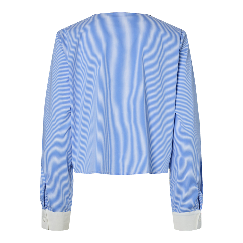 YASABRI LS SHORT SHIRT Blauw YASABRI LS SHORT SHIRT Blauw