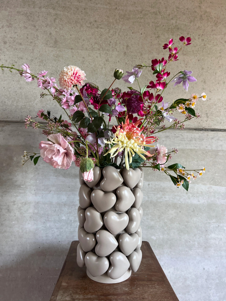 Hartjesvaas Beige Hartjesvaas Beige