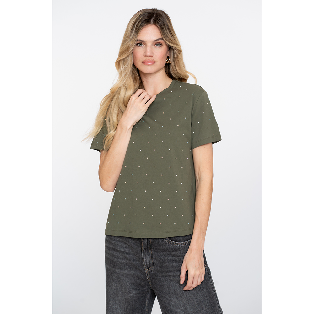 T-shirt oil stones Groen T-shirt oil stones Groen