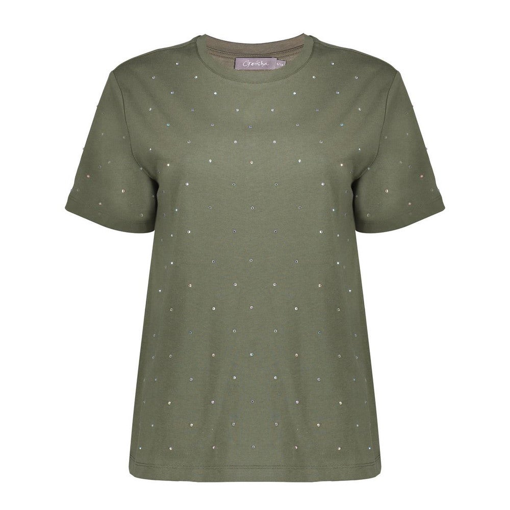 T-shirt oil stones Groen T-shirt oil stones Groen