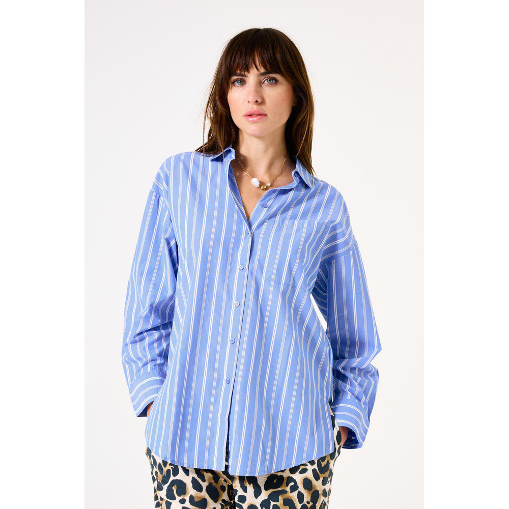 H50031 Ladies shirt ls Licht Blauw H50031 Ladies shirt ls Licht Blauw