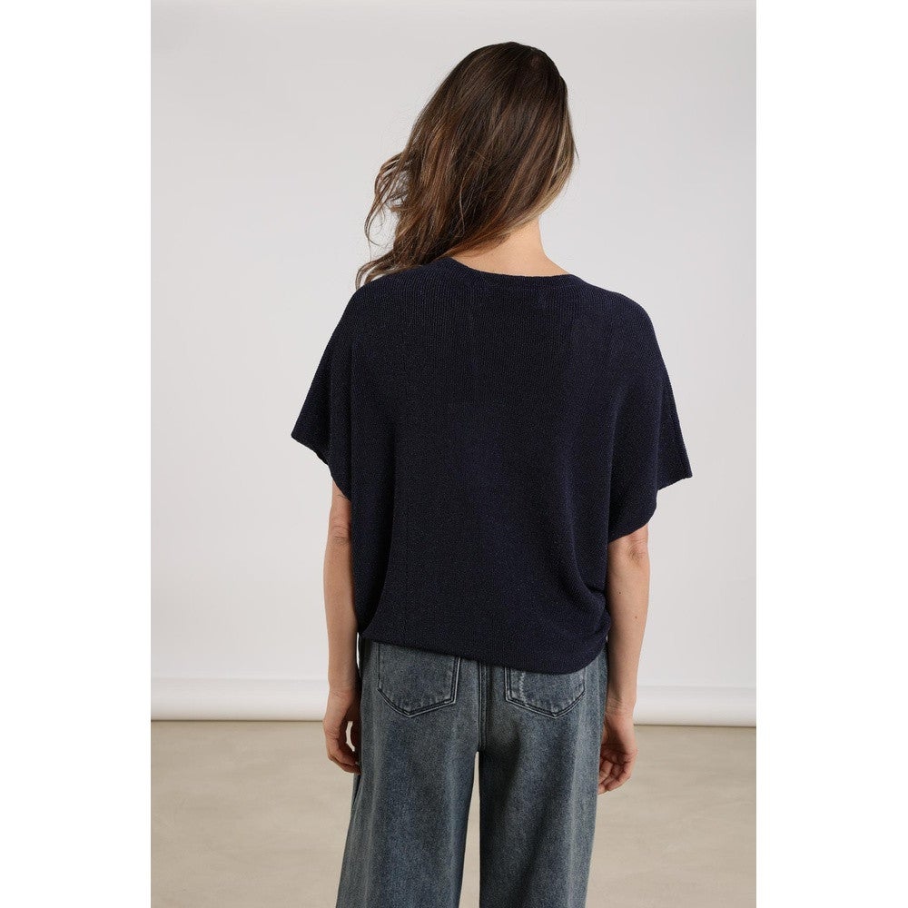 Dina Top Lurex Blauw Dina Top Lurex Blauw