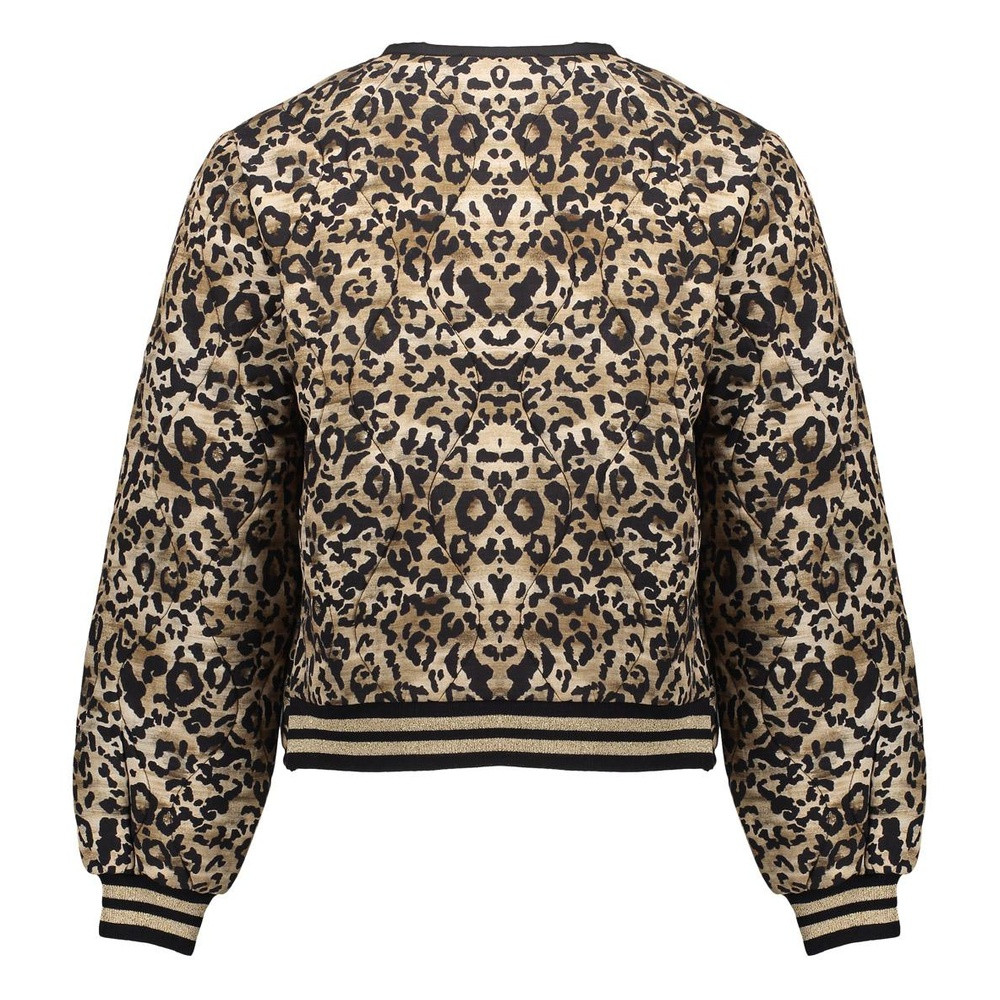 Bomber leopard Zwart 1 Bomber leopard Zwart 1