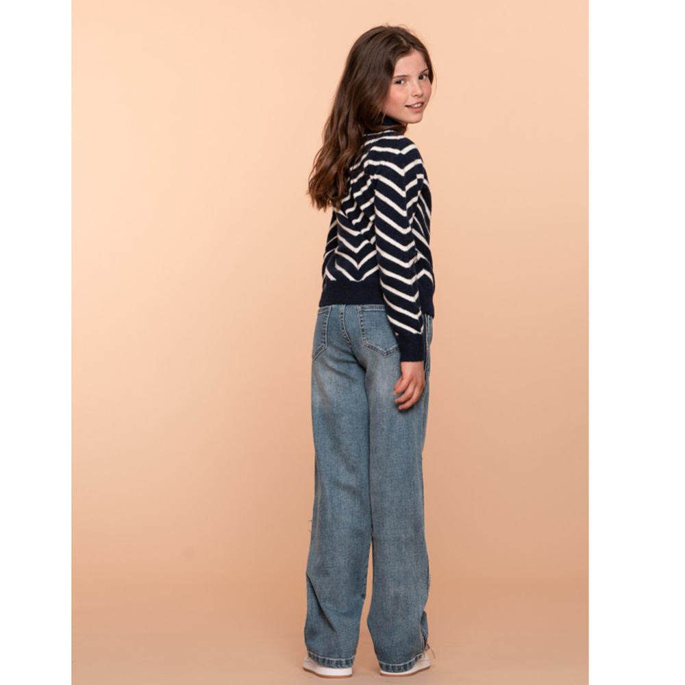 Jeans piping Blauw Jeans piping Blauw