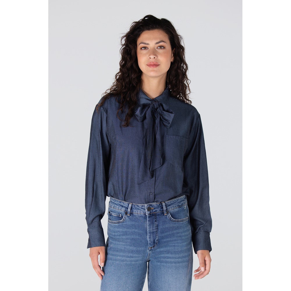 ESS BLOUSE SR 737 necktie Blauw ESS BLOUSE SR 737 necktie Blauw