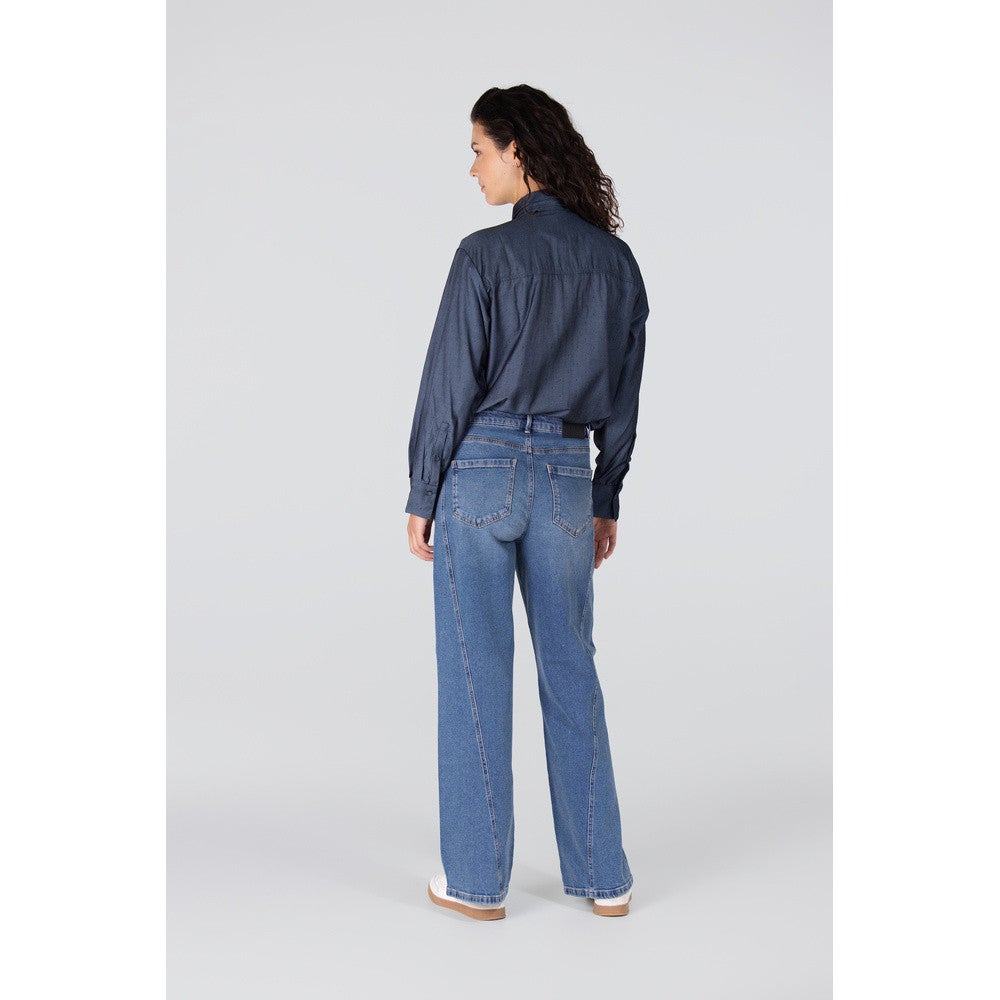 ESS BLOUSE SR 737 necktie Blauw ESS BLOUSE SR 737 necktie Blauw