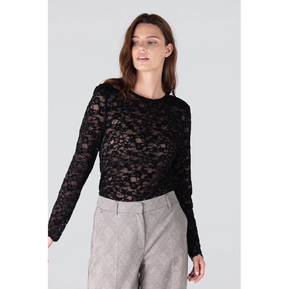 KIKI TOP FL 155 with shoulderpads Zwart 1 KIKI TOP FL 155 with shoulderpads Zwart 1