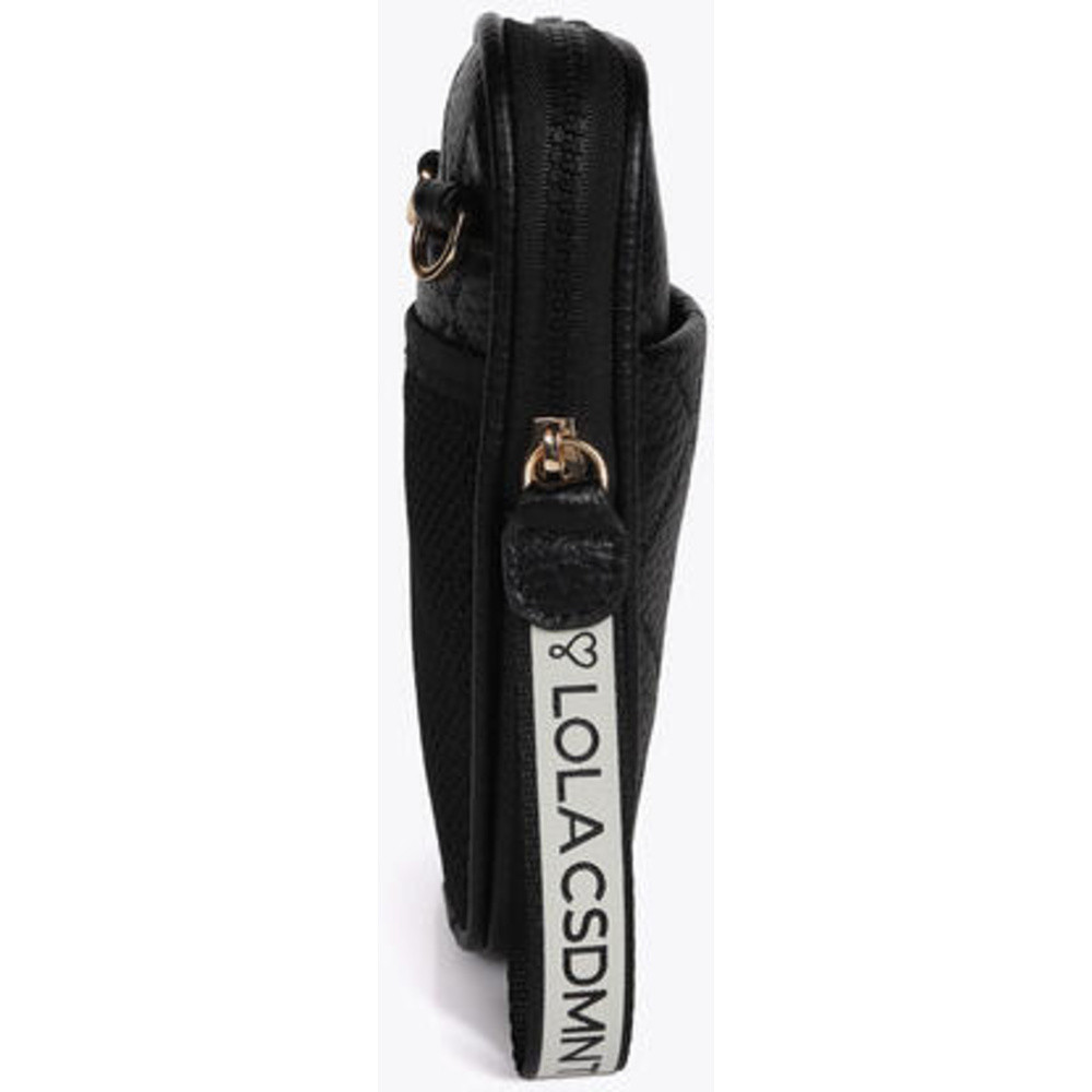 Doorgestikt Telefoontasje Zwart 1 Doorgestikt Telefoontasje Zwart 1