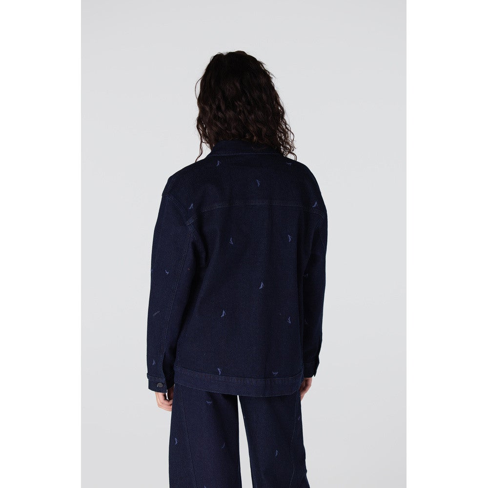 KAE JACKET DH 733 long sleeve oversized Blauw KAE JACKET DH 733 long sleeve oversized Blauw
