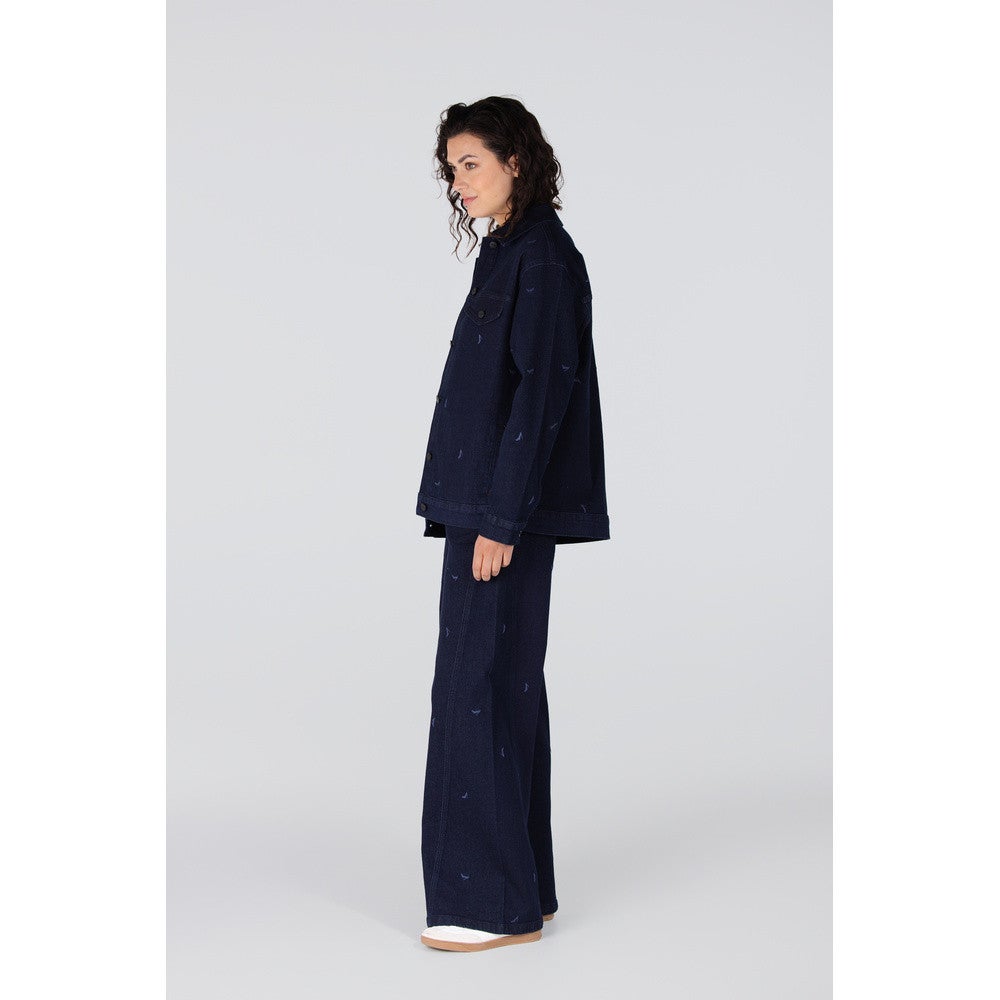 KAE JACKET DH 733 long sleeve oversized Blauw KAE JACKET DH 733 long sleeve oversized Blauw