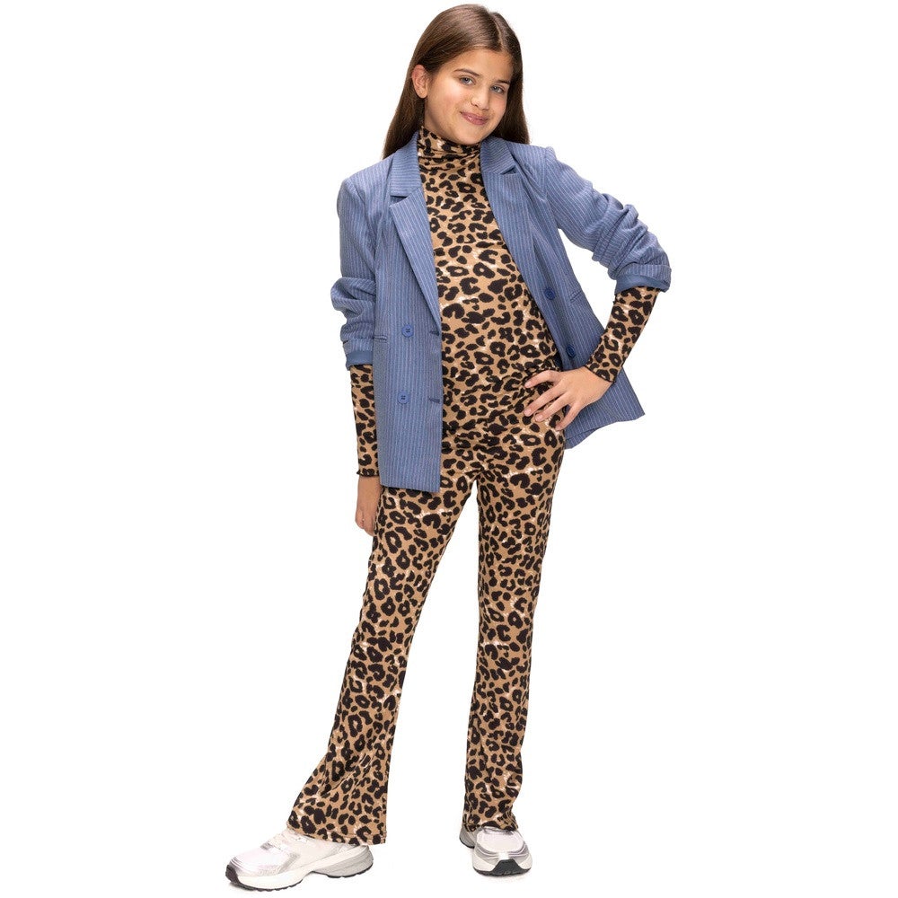 Donna Flared Pants Leopard Bruin 1 Donna Flared Pants Leopard Bruin 1