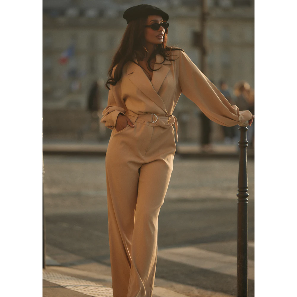 Jumpsuit Jonna Twill Camel Jumpsuit Jonna Twill Camel