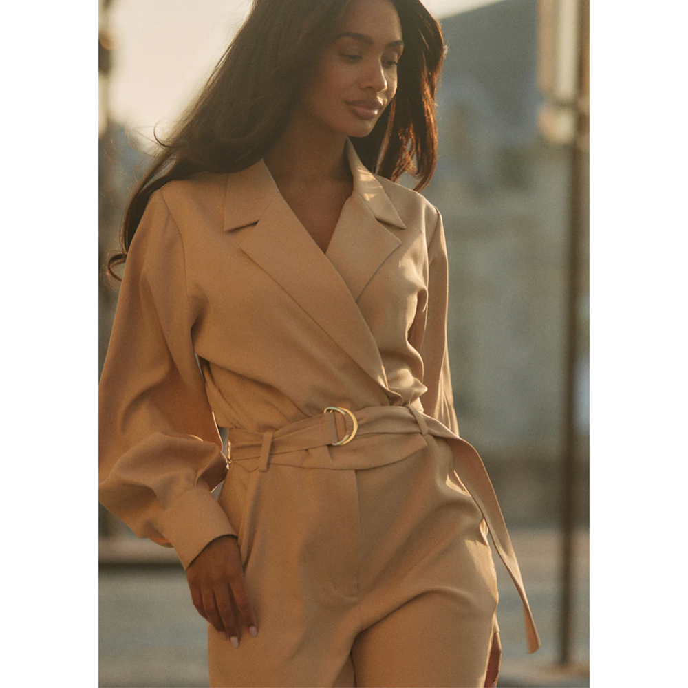 Jumpsuit Jonna Twill Camel Jumpsuit Jonna Twill Camel