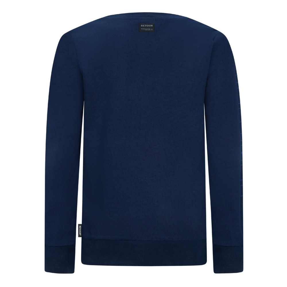 Kenji Longsleeve Badges Donker Blauw Kenji Longsleeve Badges Donker Blauw