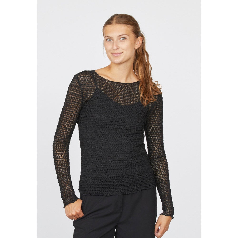 VELKA-LS Blouse Zwart 1 VELKA-LS Blouse Zwart 1