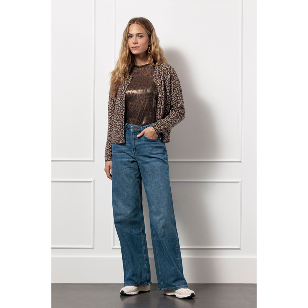 Francie animal mesh top Zwart 1 Francie animal mesh top Zwart 1