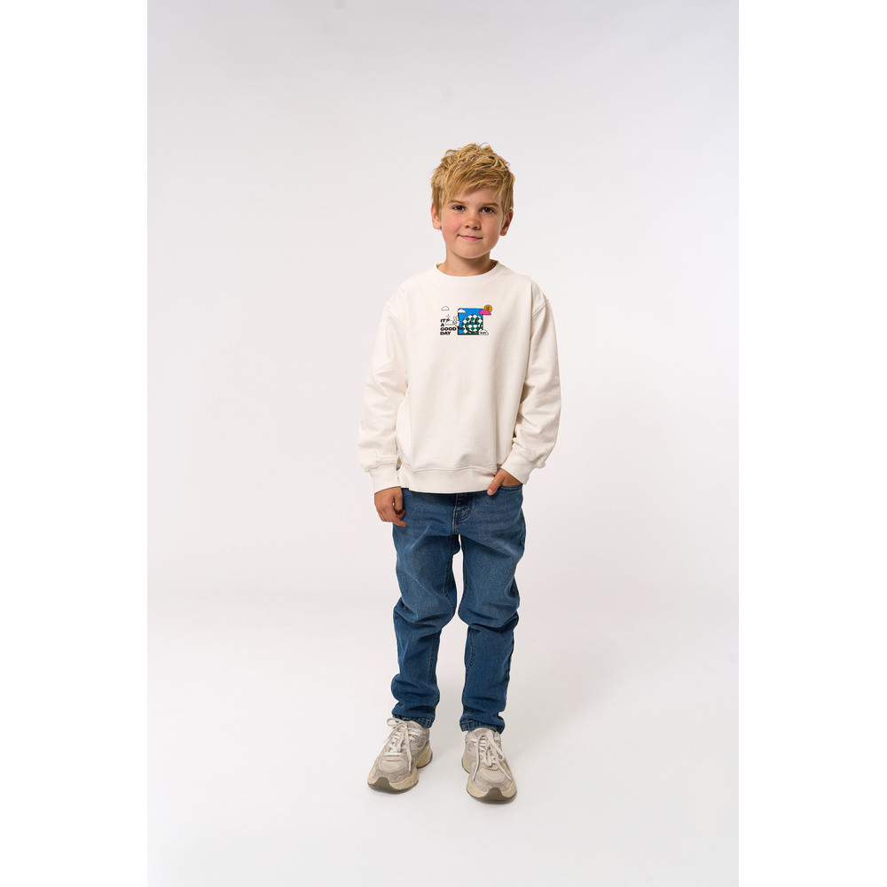 Phillip Sweatshirt Backprint Off White Phillip Sweatshirt Backprint Off White