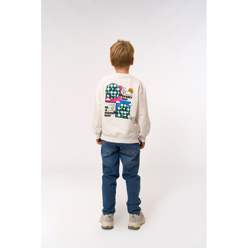 Phillip Sweatshirt Backprint Off White Phillip Sweatshirt Backprint Off White