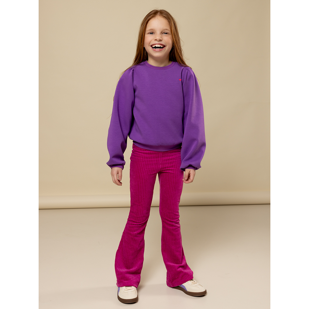 Little velvet rib pants magenta Roze Little velvet rib pants magenta Roze
