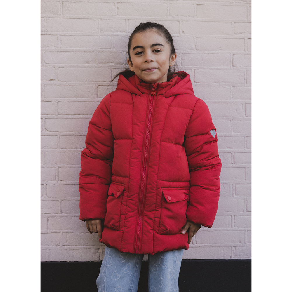 Little fake down outerwear jacket Rood Little fake down outerwear jacket Rood