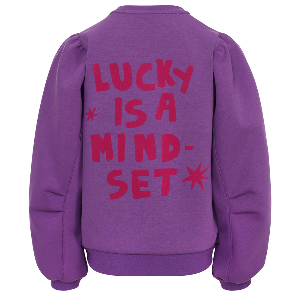 Little sporty scuba sweat sweater lucky Paars Little sporty scuba sweat sweater lucky Paars