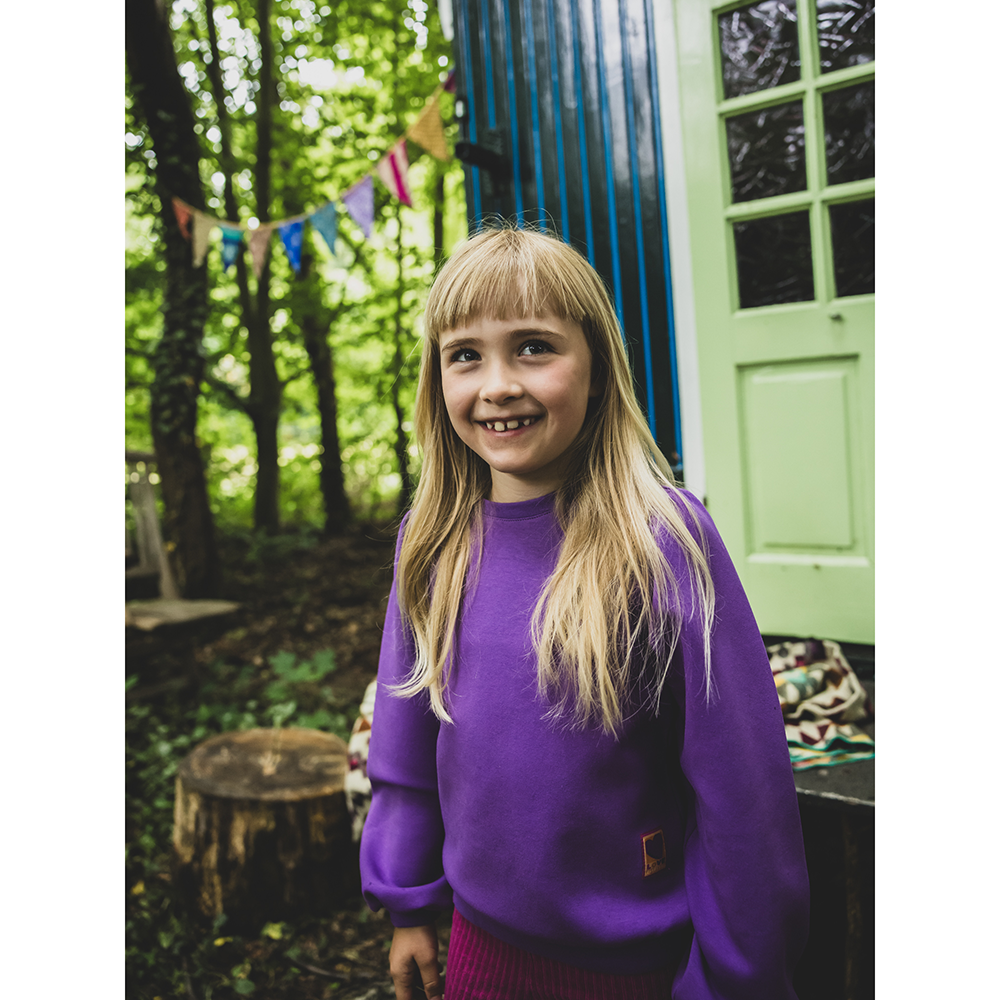 Little sporty scuba sweat sweater lucky Paars Little sporty scuba sweat sweater lucky Paars