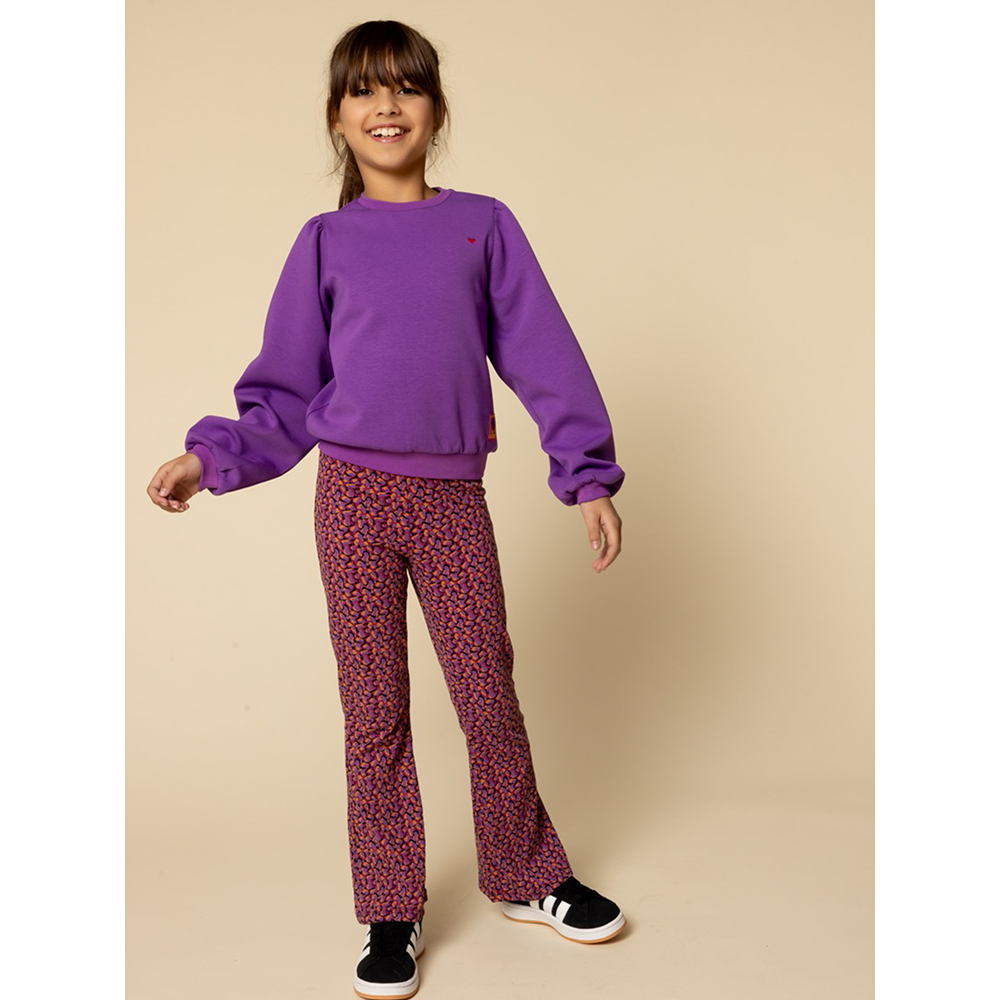 Little sporty scuba sweat sweater lucky Paars Little sporty scuba sweat sweater lucky Paars