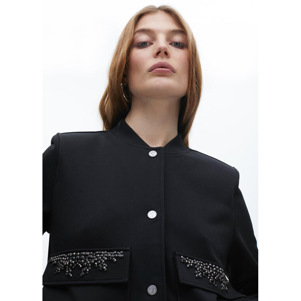 Bomber Met Studs Zwart 1 Bomber Met Studs Zwart 1